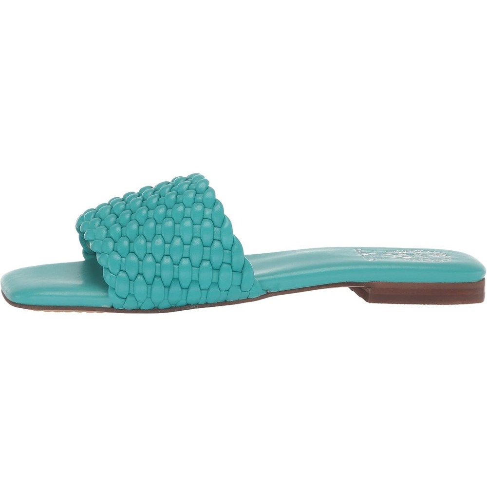 Vince Camuto Turquoise Woven Slide Sandals